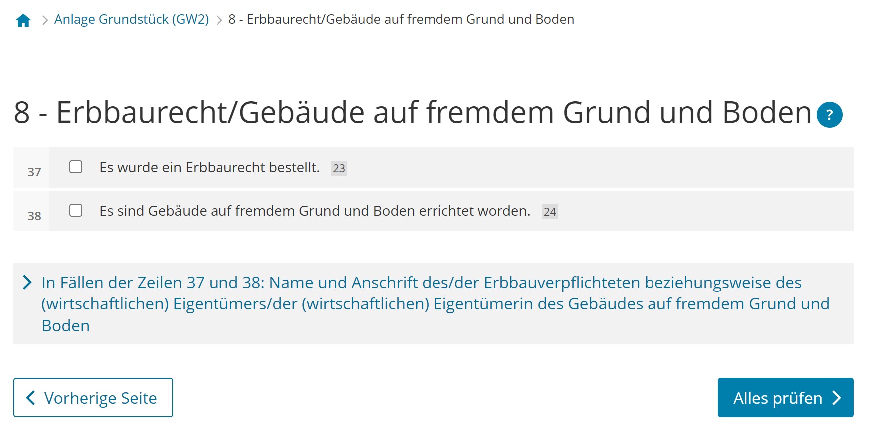 Anleitung Grundsteuererklärung Schritt für Schritt